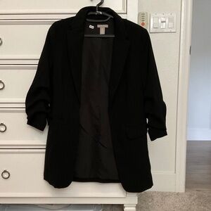 #0412 Black Blazer Size S Brand H&M